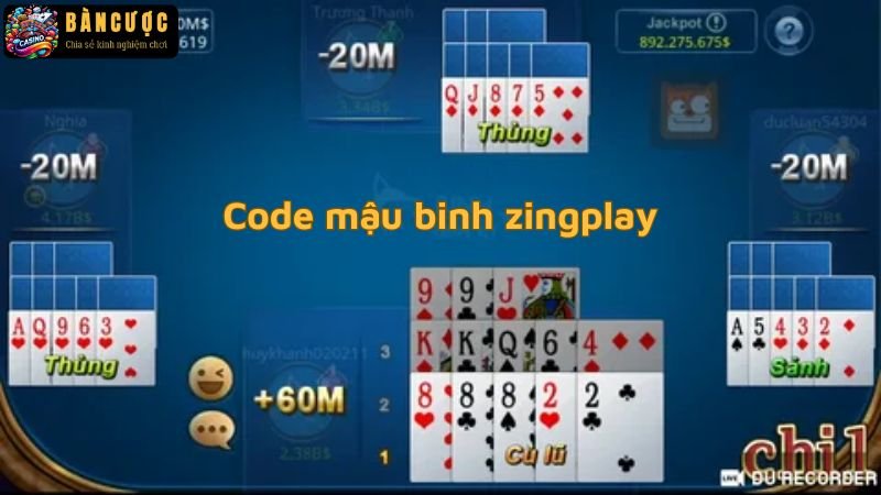 Code mậu binh zingplay mới nhất 2024