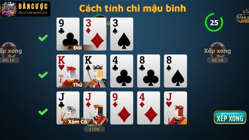 Cách tính chi mậu binh trong trường hợp đặc biệt