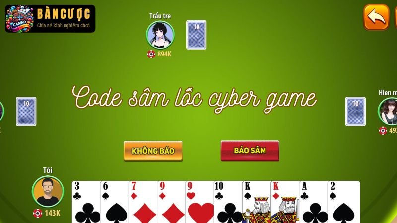 Cách nhận mã code Sâm lốc cyber game