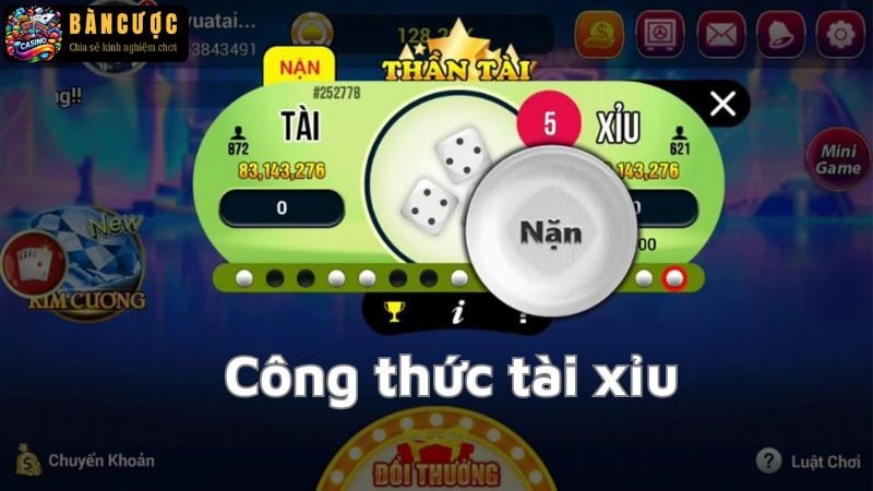 Công thức tài xỉu