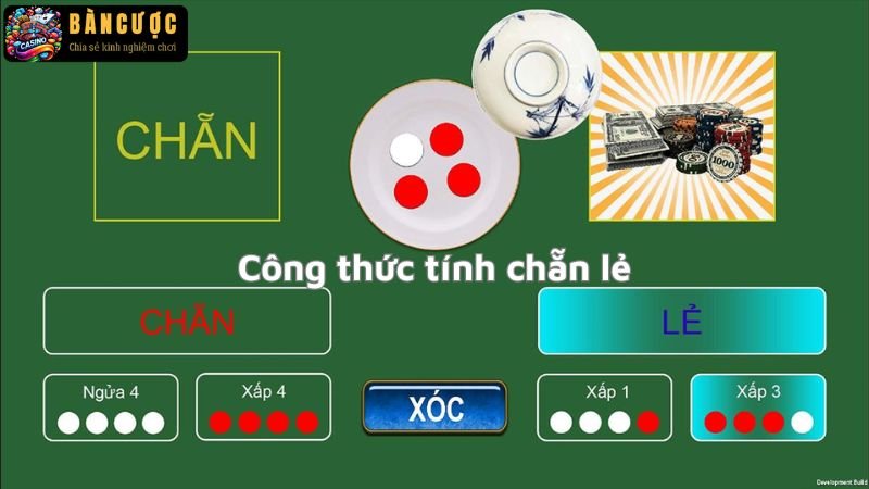 Công thức tính chẵn lẻ xóc đĩa